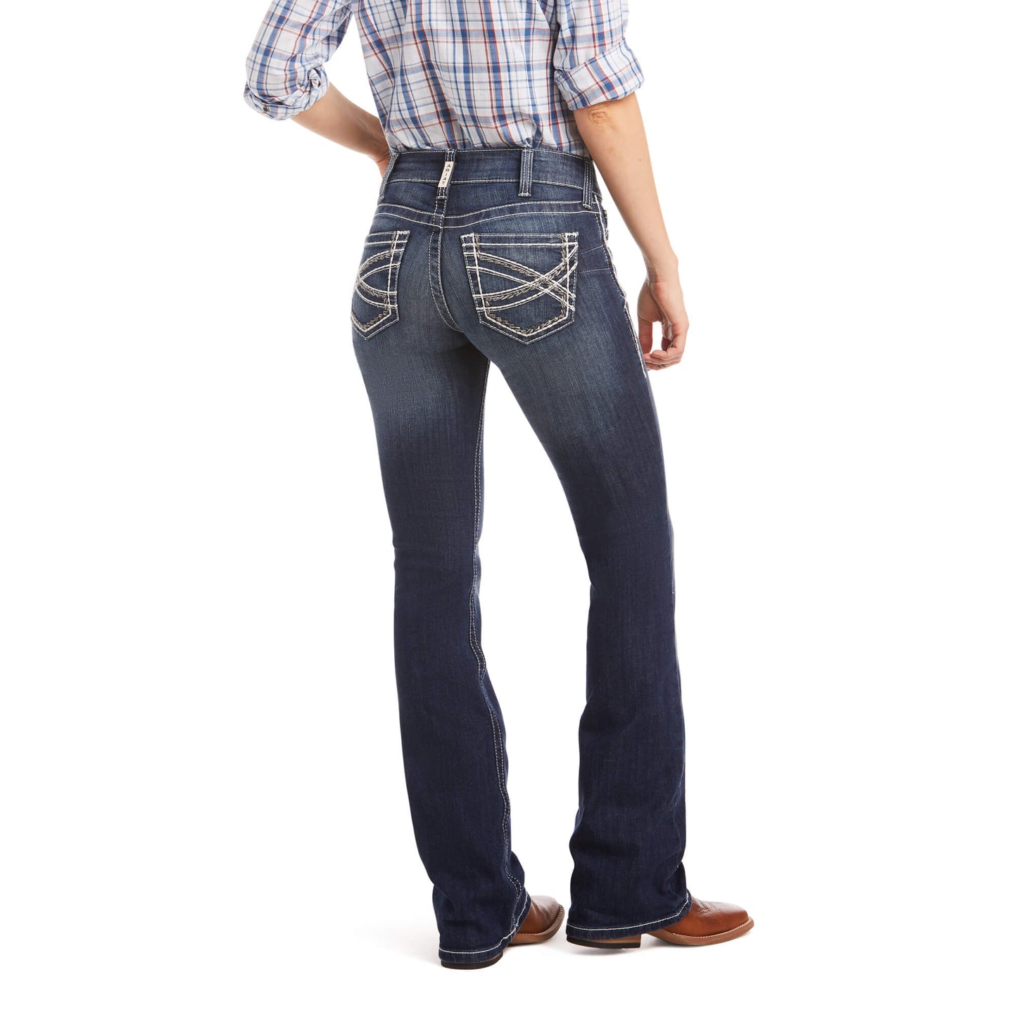 Ariat R.E.A.L. Mid Rise Stretch Entwined Boot Cut Jean