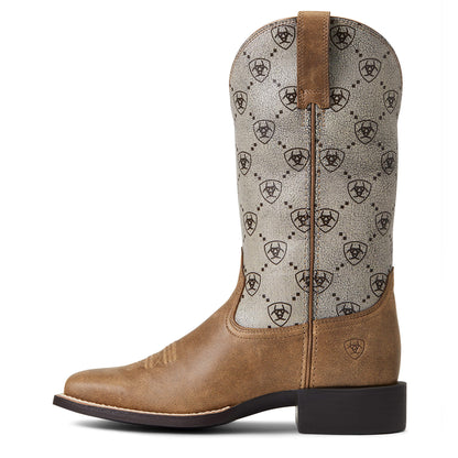 Round Up Wide Square Toe Western Boot