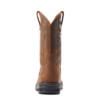 Ariat Mens Sierra Shock Shield Patriot Wide Square Toe